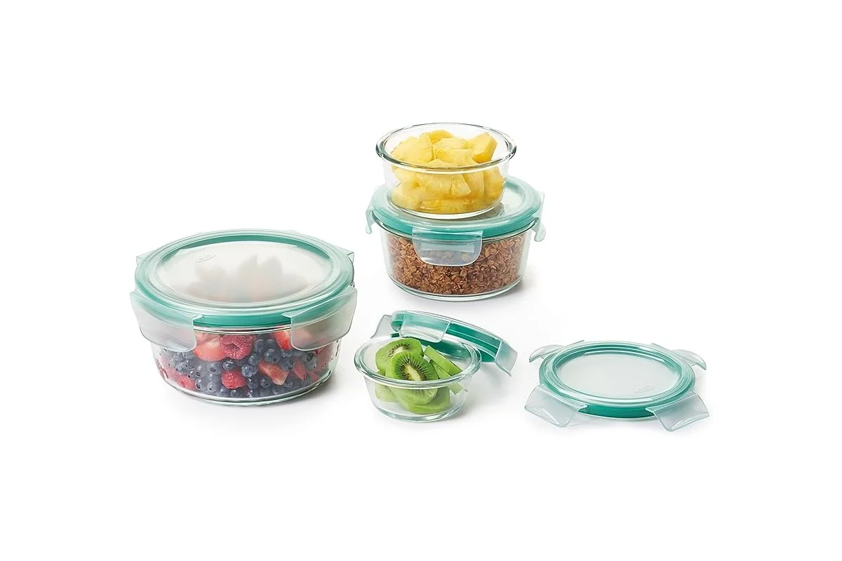 OXO Good Grips Smart Seal – 4-delige glazen vershoudset