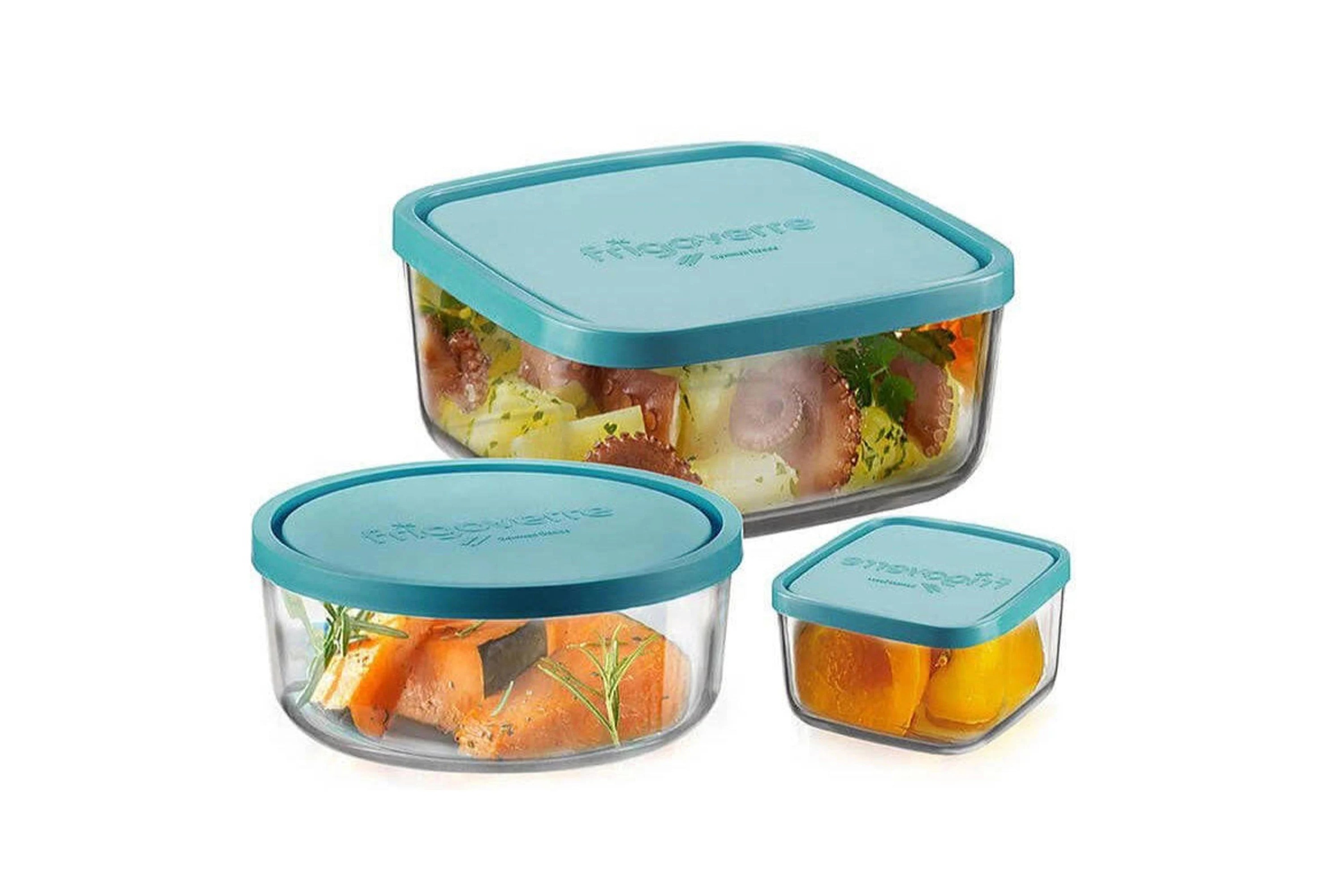 Bormioli Rocco Frigoverre glazen vershoudbakjes set (3-delig)